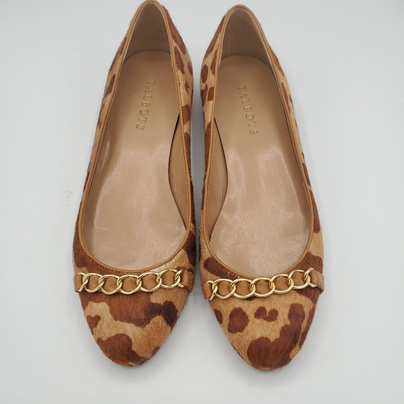 Talbots Leopard Fur  flats shoes womens size 7B - Picture 9 of 11